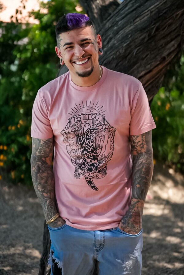 2025 Gila Tattoo Expo Unisex T-Shirt - PINK - Image 2