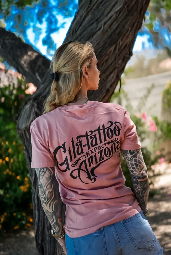 2025 Gila Tattoo Expo Unisex T-Shirt - PINK - Image 4