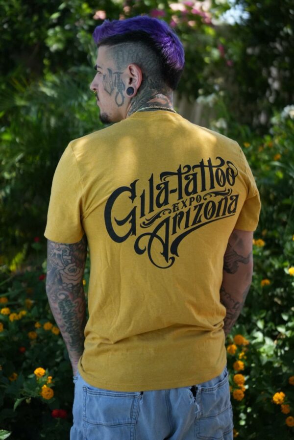 2025 Gila Tattoo Expo Unisex T-Shirt - GOLD - Image 4