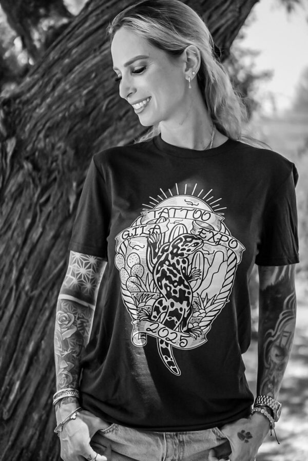 2025 Gila Tattoo Expo Unisex T-Shirt - BLACK - Image 2