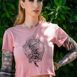 2025 Gila Tattoo Expo Crop Top T-Shirt - PINK