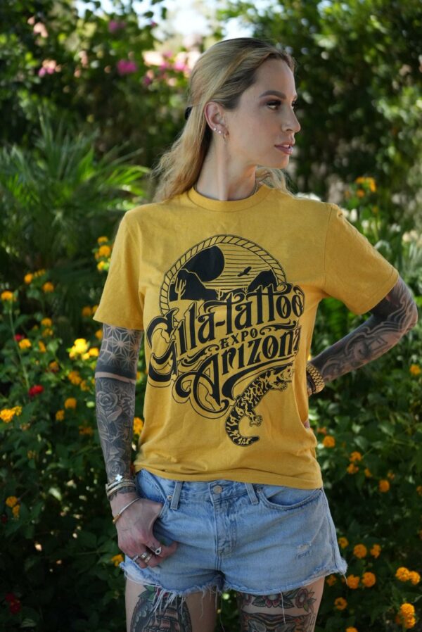 2025 Gila Tattoo Expo Unisex T-Shirt - GOLD