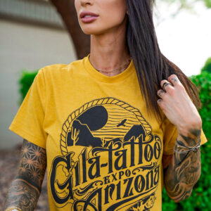 Gila Tattoo Expo Unisex T-Shirt - GOLD
